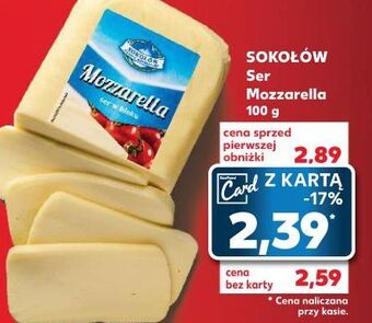 Kaufland Ser mozzarella sokołów oferta