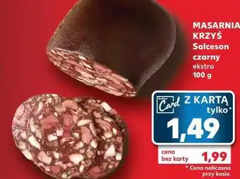 Kaufland Salceson czarny extra masarnia krzyś oferta