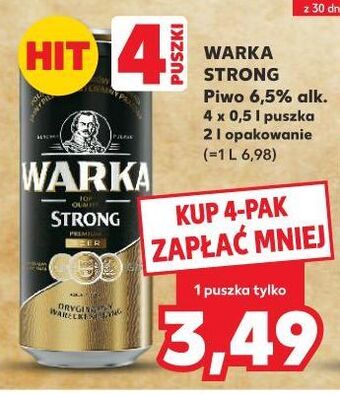 Kaufland Piwo warka strong oferta