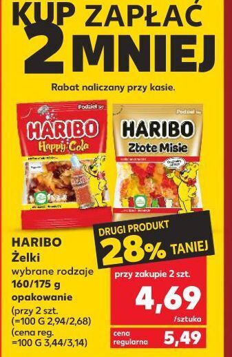 Kaufland Żelki haribo złote misie oferta