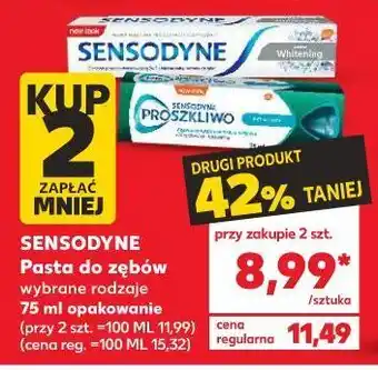 Kaufland Pasta do zębów sensodyne extra whitening oferta