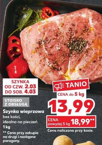 Kaufland Szynka wieprzowa bez kości oferta