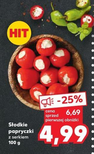 Kaufland Papryczki nadziewane serkiem czerwone oferta