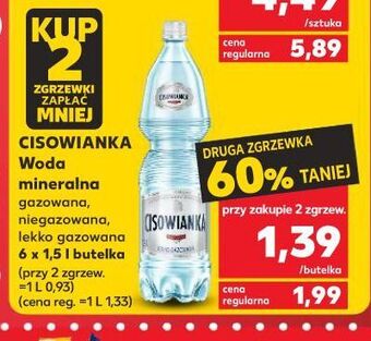 Kaufland Woda gazowana cisowianka oferta