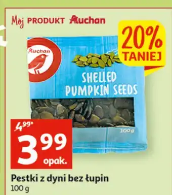 Auchan Pestki dyni bez łupiny auchan oferta