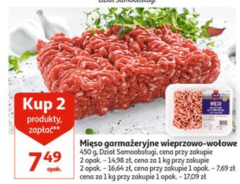 Auchan Mięso mielone wieprzowo - wołowe łuków oferta