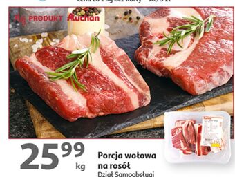 Auchan Porcja rosołowa wołowa auchan oferta