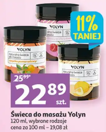 Auchan Świeca do masażu cząstka pomarańczy yolyn oferta