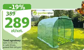Auchan Tunel ogrodowy 3 x 2 m garden star oferta