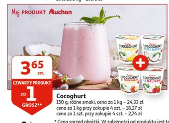 Auchan Cocoghurt kremowy auchan różnorodne (logo czerwone) oferta