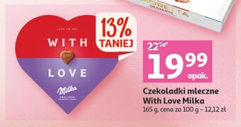 Auchan Bombonierka milka with love oferta