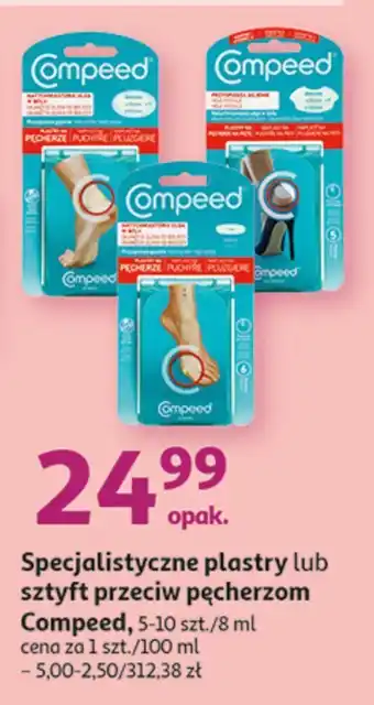 Auchan Plastry na pęcherze piętę compeed total care oferta