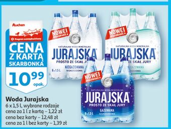 Auchan Woda lekko gazowana jurajska oferta