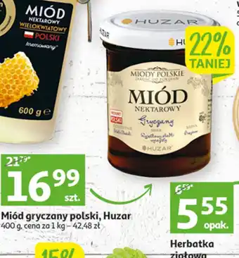 Auchan Miód gryczany huzar oferta