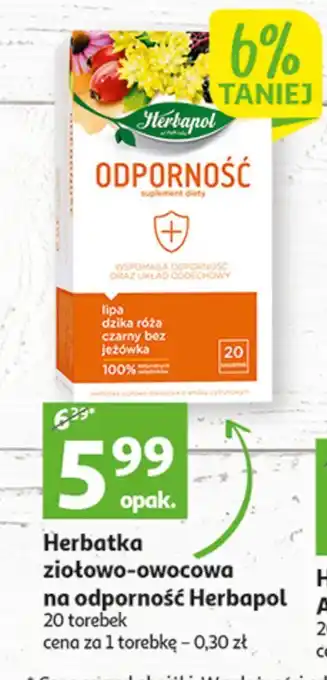 Auchan Herbata odporność herbapol oferta