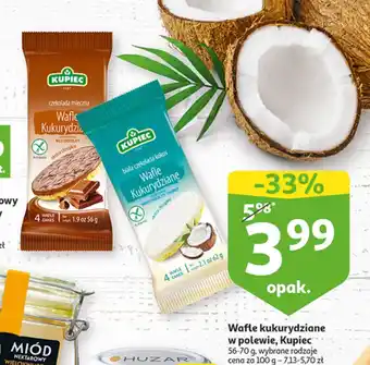Auchan Wafle ryżowe w czekoladzie mlecznej kupiec oferta