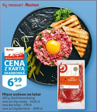Auchan Mięso wołowe na tatar 200g oferta