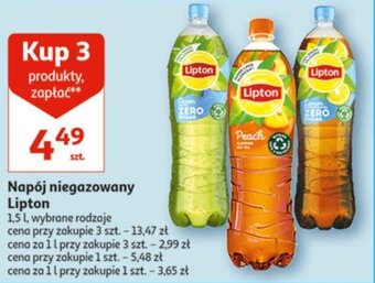 Auchan Lipton Napój niegazowany 1,5l oferta