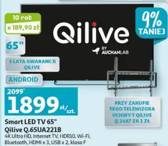 Auchan Qilive Smart LED TV 65" Q.65UA221B oferta