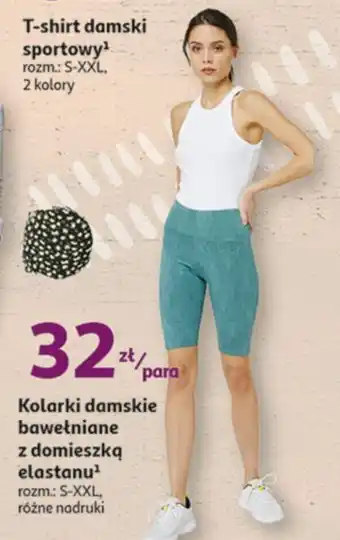 Auchan Inextens Kolarki damskie bawełniane z domieszką elastanu oferta