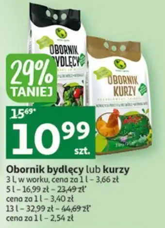 Auchan Obornik bydlęcy lub kurzy 5l oferta
