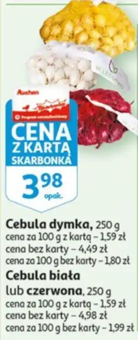 Auchan Cebula biała lub czerwona 250g oferta