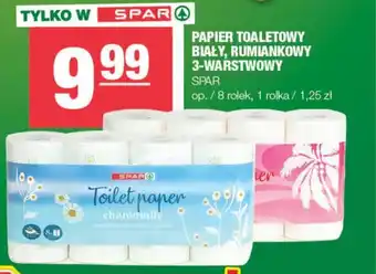 Spar Spar papier toaletowy biały, rumiankowy 3-warstwowy 8rolek oferta
