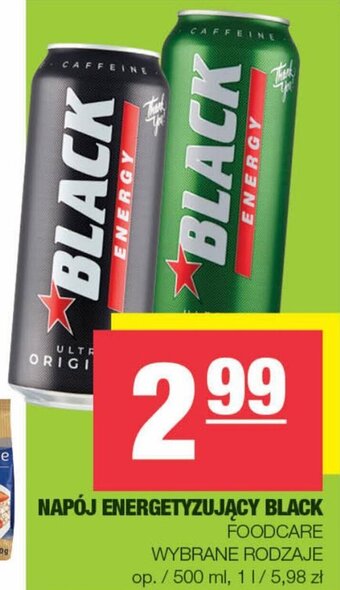 Spar Foodcare napój energetyzujący Black 500ml oferta