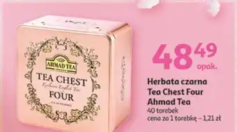 Auchan Ahmad Tea Herbata czarna Tea Chest Four 40 torebek oferta