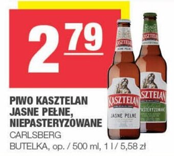 Spar Carlsberg piwo kasztelan jasne pełne, niepasteryzowane 500ml oferta