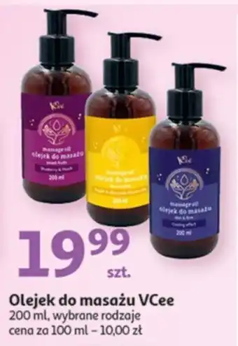 Auchan Olejek do masażu VCee 200ml oferta