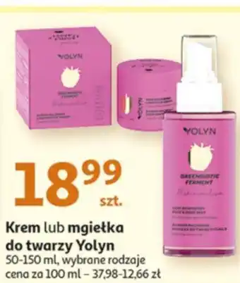Auchan Yolyn Krem lub mgiełka do twarzy 50-150ml oferta