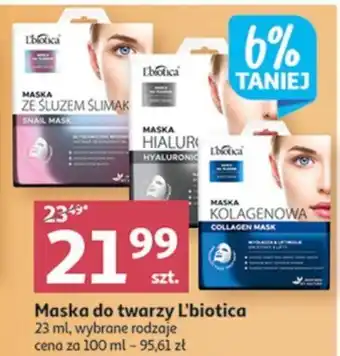 Auchan L'biotica Maska do twarzy 23ml oferta