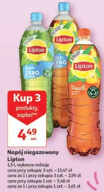 Auchan Lipton Napój niegazowany 1,5l oferta
