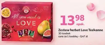 Auchan Teekanne Zestaw herbat Love 30 torebek oferta