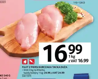 Selgros Filet z piersi kurczaka tacka duża, kg oferta