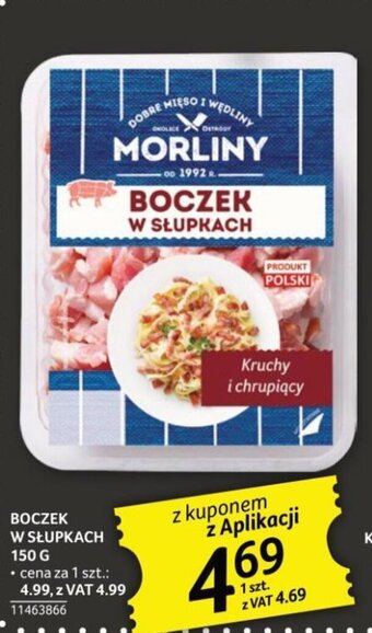 Selgros Morliny Boczek w słupkach 150g oferta