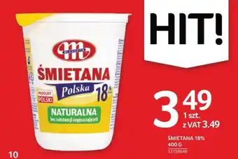 Selgros Mlekovita Śmiatana 18% oferta