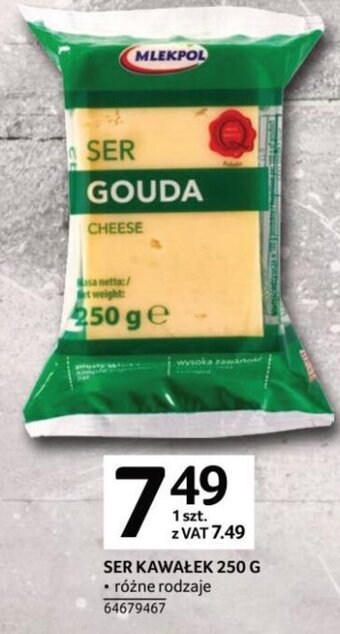 Selgros Mlekpol Ser kawałek 250g oferta
