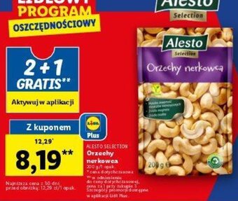 Lidl Alesto Orzechy nerkowca 200g oferta
