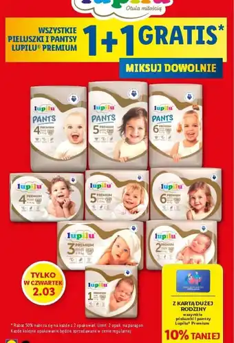 Lidl Lupilu Wszystkie pieluszki i pantsy oferta