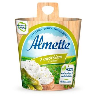 Torimpex Almette puszysty serek twarogowy z ogórkiem i ziołami 150 g oferta