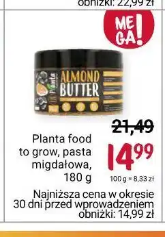 Rossmann Masło migdałowe z kawałkami migdałów planta food to grow oferta