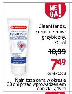 Rossmann Krem do stóp z kompleksem antygrzybicznym cleanhands oferta