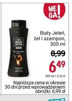 Rossmann Żel i szampon 2w1 minerały biały jeleń for men oferta