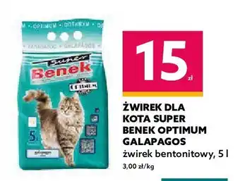 Dealz Żwirek dla kota galapagos benek oferta
