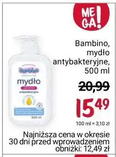 Rossmann Mydło do mycia rąk antybakteryjne bambino rodzina oferta