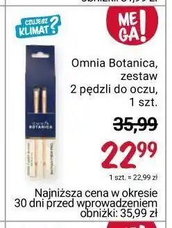 Rossmann Zestaw pędzli do makijażu oczu omnia botanica oferta
