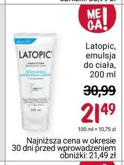 Rossmann Emulsja do ciała latopic oferta