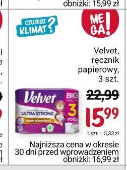 Rossmann Recznik papierowy velvet ultra strong oferta